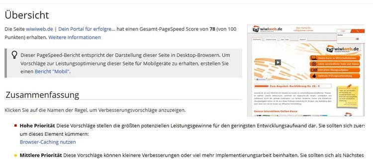 Ladezeit berprfen